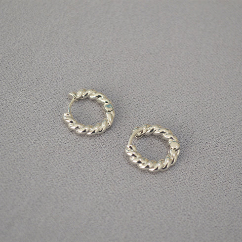 Gold Twisted Hoop Earrings - Zafari Studio Jewelry